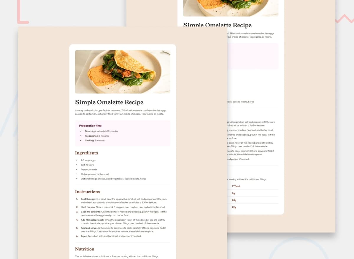FM Recipe Page
